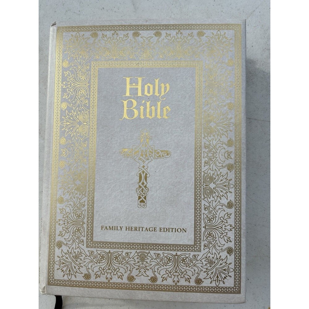 Holy Bible Family Heritage Edition KJV Genesis 2010 White No Writing